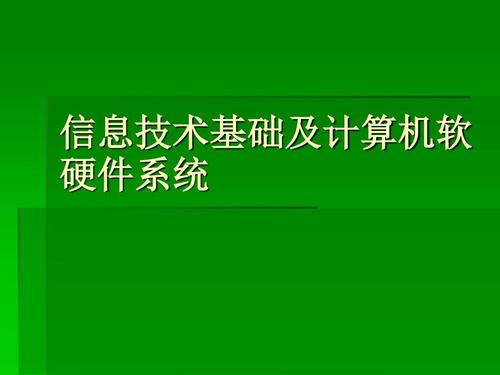 信息技術(shù)基礎及計算機軟硬件系統ppt